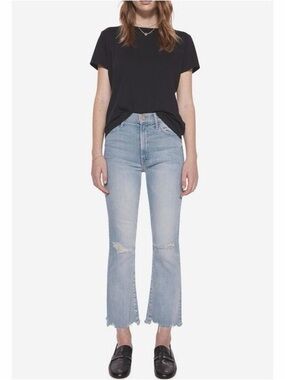 MOTHER The Hustler Ankle Chew Jeans in Petal Plucker